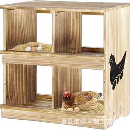 跨境木质鸡鸭饲养箱家用饲养鸡窝鸡笼木质鸡下蛋孵化小鸡木质鸡窝