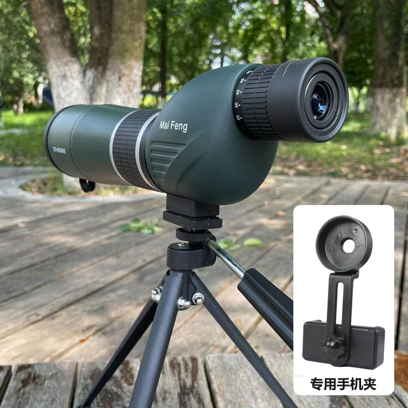 마이 펑 20-60x60 다크 그린 직선 접안 렌즈 + 휴대폰 클립