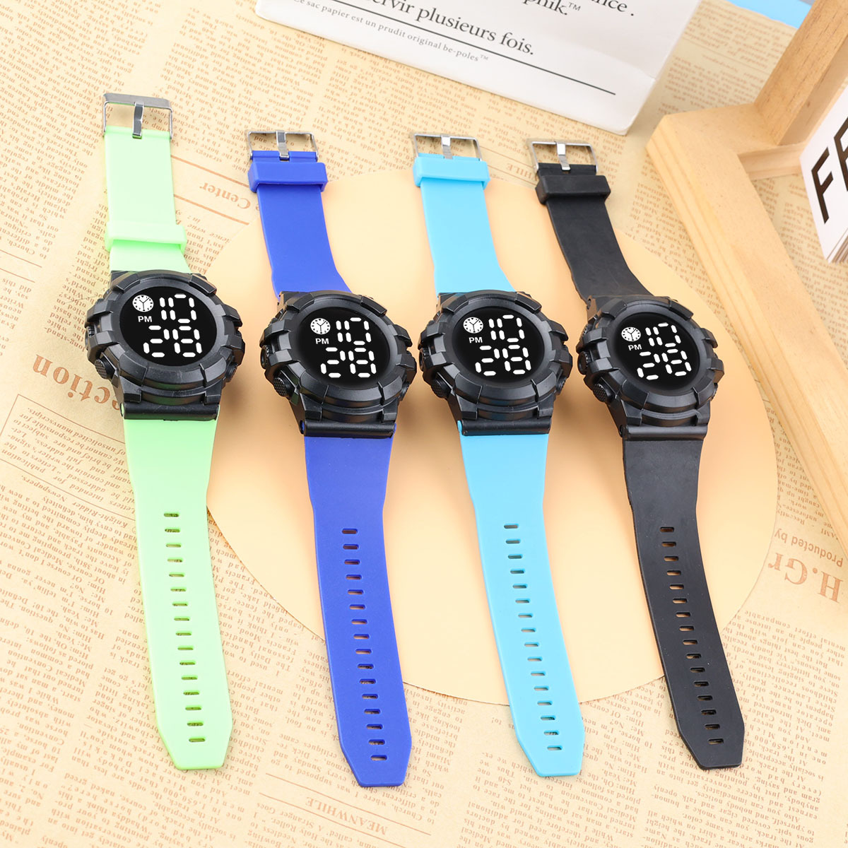 waterproof fashionable brand digital watch for men and women