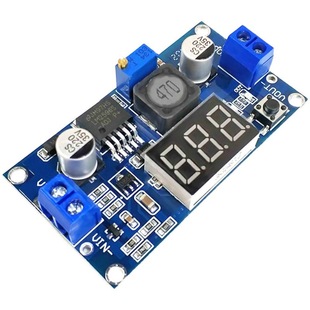 LM2596 DC-DC adjustable antihypertensive module with voltage meter display LM2596S voltage voltage power supply module