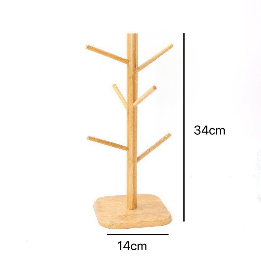 Taza de mesa casera café de mesa taza de té taza de alto nivel sensación de taza de marcos estante de madera bambú estante