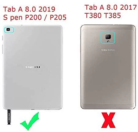 Совместимый защитный чехол для планшета Samsung TAB A 8.0 P200 с горячим напряжением вращающийся SM-P205