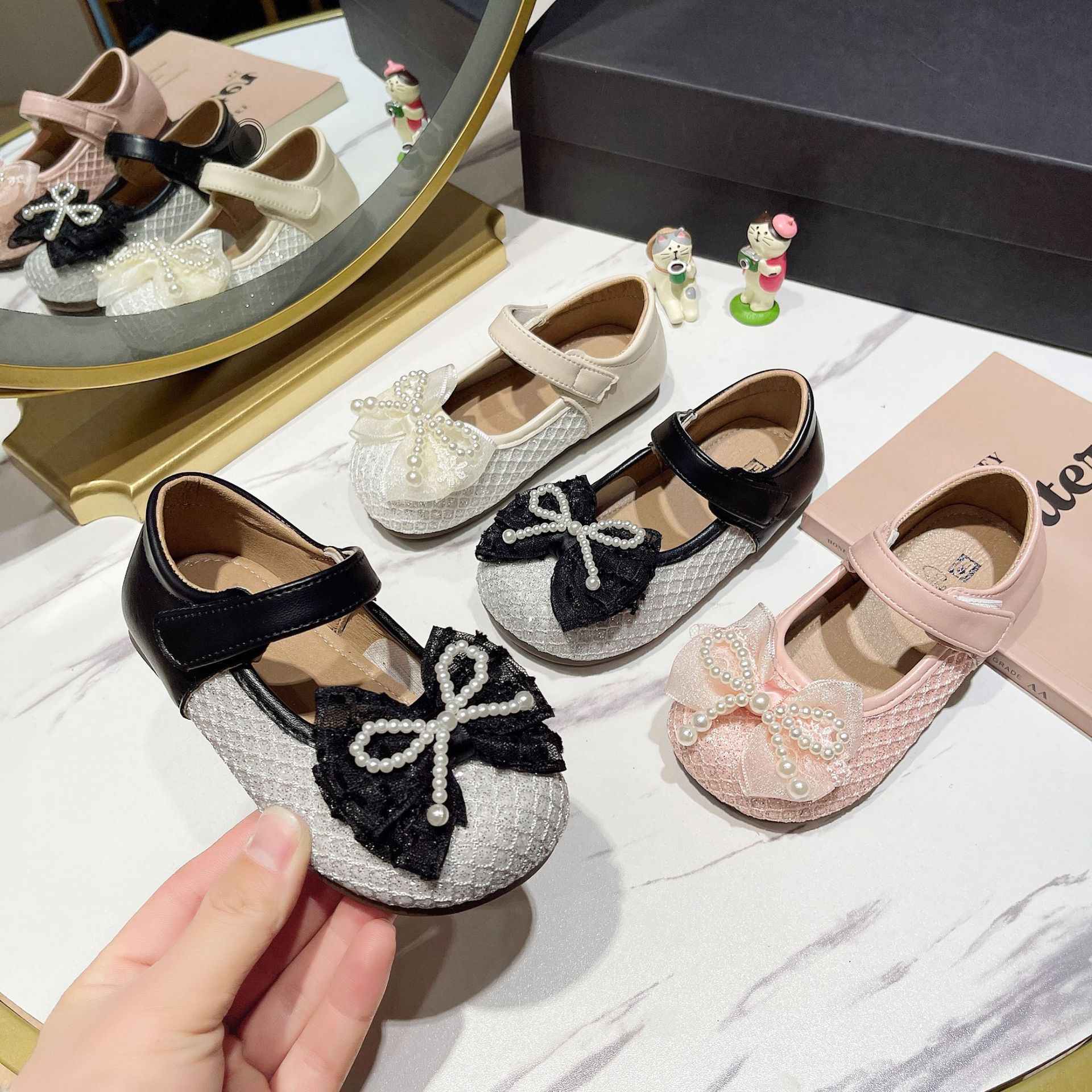 Girls Soft Sole Dress Flats With Non-Slip Sole, Classic Mary Jane Style Shoes For Toddler Girls, Comfortable Ballet Flats For Daily Wear_voghion.com
