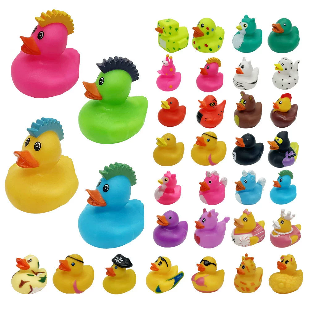 Новая эмалированная желтая утка Amazon скрипит игрушечной уткой