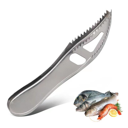 Cross-border Amazon fish scale planer creative beer bottle opener multi-functional stainless steel bottle opener kitchen gadget