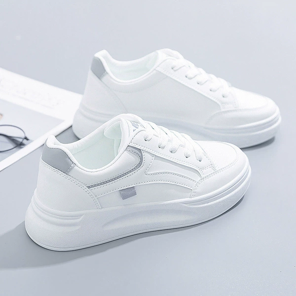 (C25 leather noodles) white gray