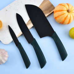 Yangjiang Stainless Steel Lightweight Black Blade Women's Slicing Knife German Chef Knife Kitchen Meat Slicing Knife