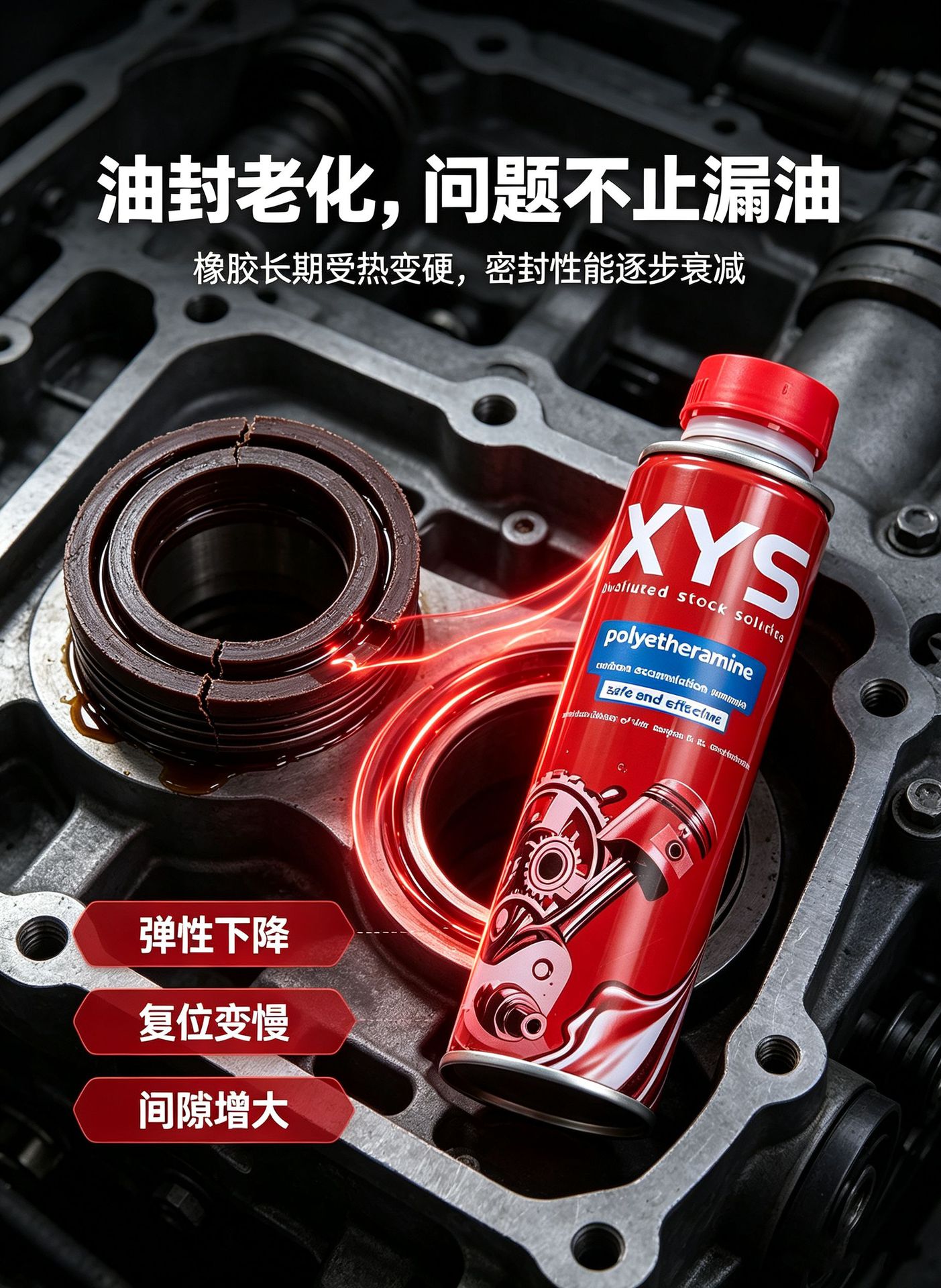 Valve oil seal softener manufacturer, oil seal softener OEM, valve oil seal repair agent, drop shipping available