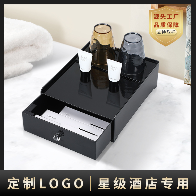 Caja de consumo de ABS de hotel de cinco estrellas, caja de almacenamiento de cepillo de dientes, caja de artículos de tocador, caja de almacenamiento de aparatos dentales de hotel
