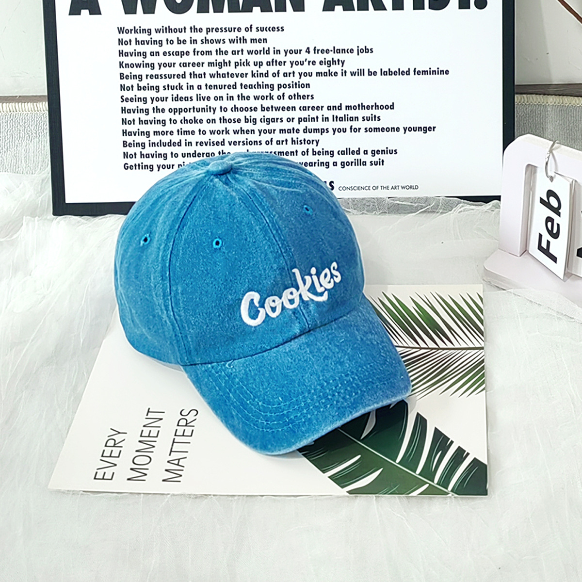 Unisex Een geborduurde gewassen cowboy honkbalpet voor heren en dames Modepersoonlijkheid in trend buiten_voghion.com