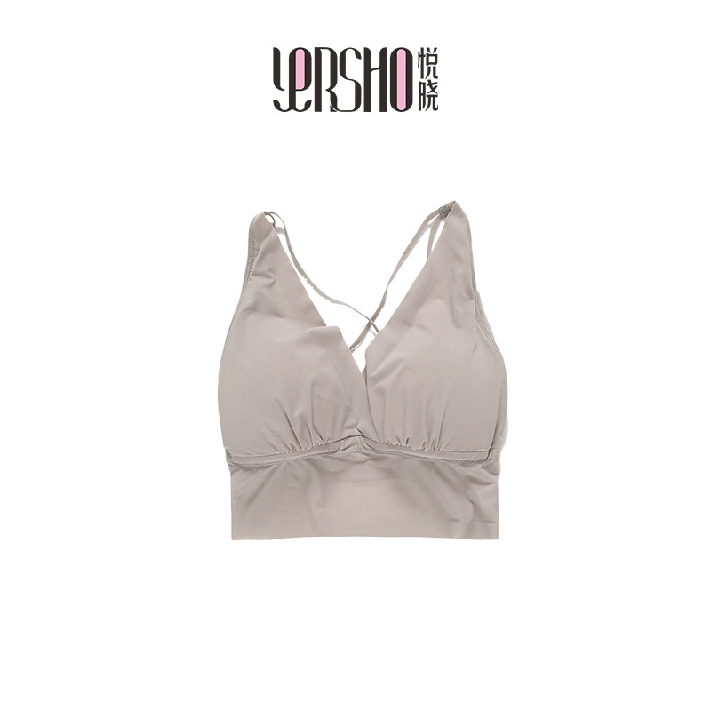 悦晓 Minimalistic bra, supporting silk protection buckle, beautiful back