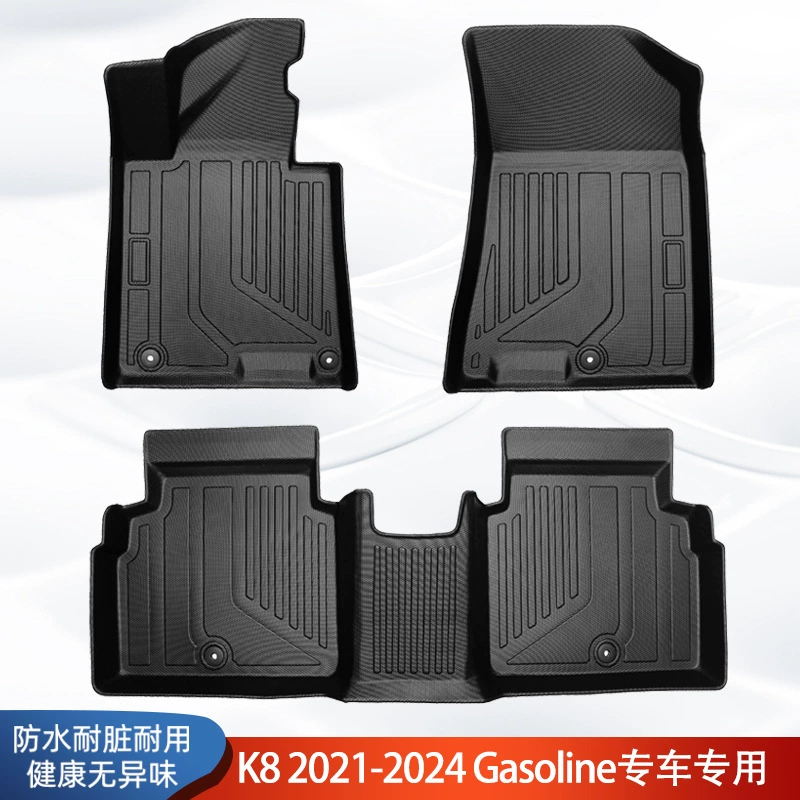 Подходит для корейских автомобилей Kia K8, бензиновых, 3D, всепогодных, из материала TPE, автомобильные коврики для моделей 2021-2024 годов.
