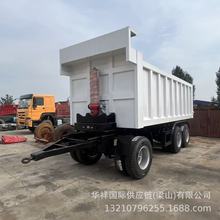 全挂式后翻自卸车 啤酒牵引式运输车中亚农业专用运输全挂车供应