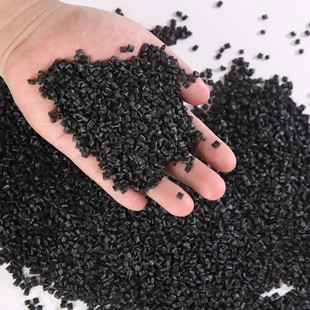 Wholesale Secondary Enhanced Black Pa6 Standard Recycled Plastic Particles Virgin Black Granules Injection Molding Pvc Wear-Resistant Reinforcement