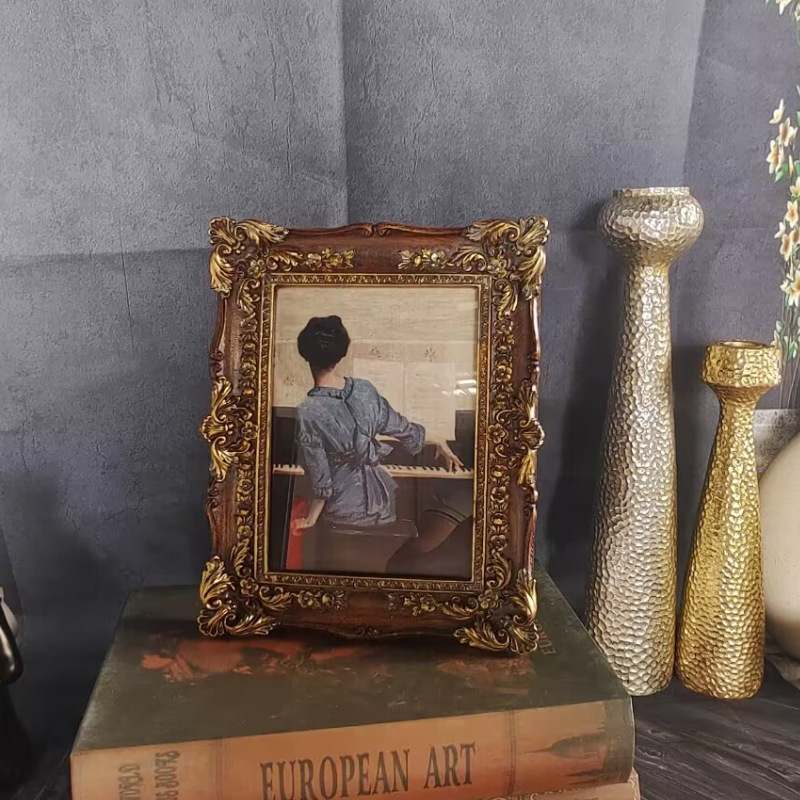 Desktop Retro Ornaments, Wall Hanging, Light Luxury Picture Frame, Bedside Sofa, Bedroom, Living Room Hanging Painting, Photo Frame, French Style Home Mirror Frame Desktop Retro Ornaments, Wall Hanging, Light Luxury Picture Frame, Bedside Sofa, Bedroom, Living Room Hanging Painting, Photo Frame, French Style Home Mirror Frame