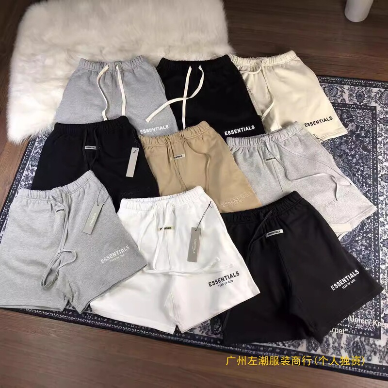 New Essential Letter Reflective Embroider Limited Shorts Casual Pants for Men and Women Drop Shipping