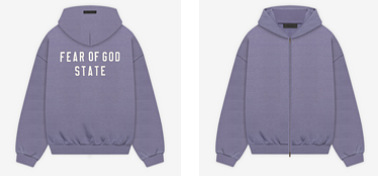 6278 Zip Hoodie Purple