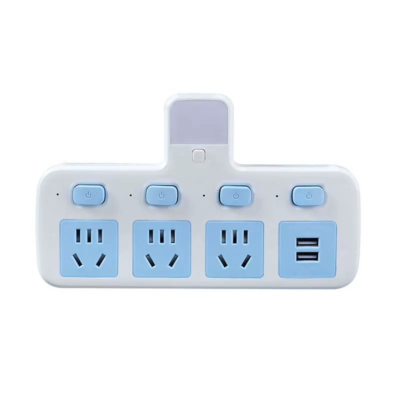 Household socket converter multi -porous panel wireless row plug -in panel plugs with USB one transfer multi -use function plug