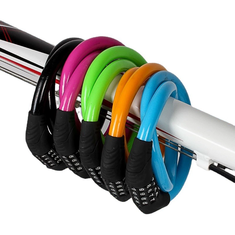 Велосипедный кодовый замок оборудование для горного велосипеда Аксессуары для велосипеда Противоугонный замок электромобиль проволочный замок кольцевой замок