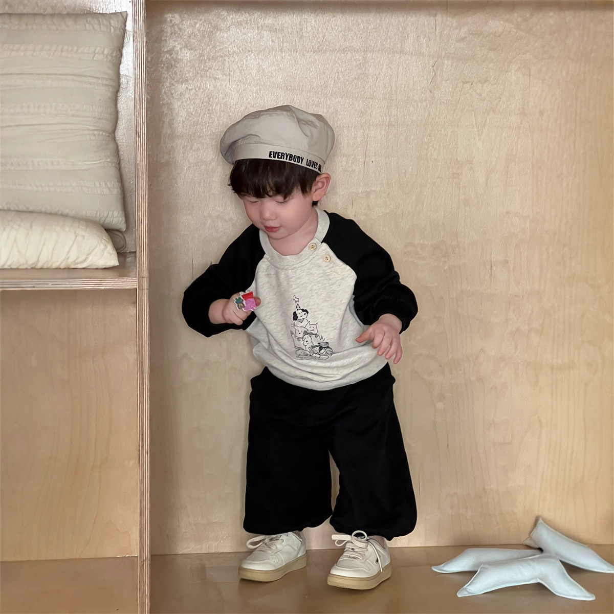 婴幼儿秋装2025新款秋季男宝宝衣服韩版童装儿童服装男童长袖套装