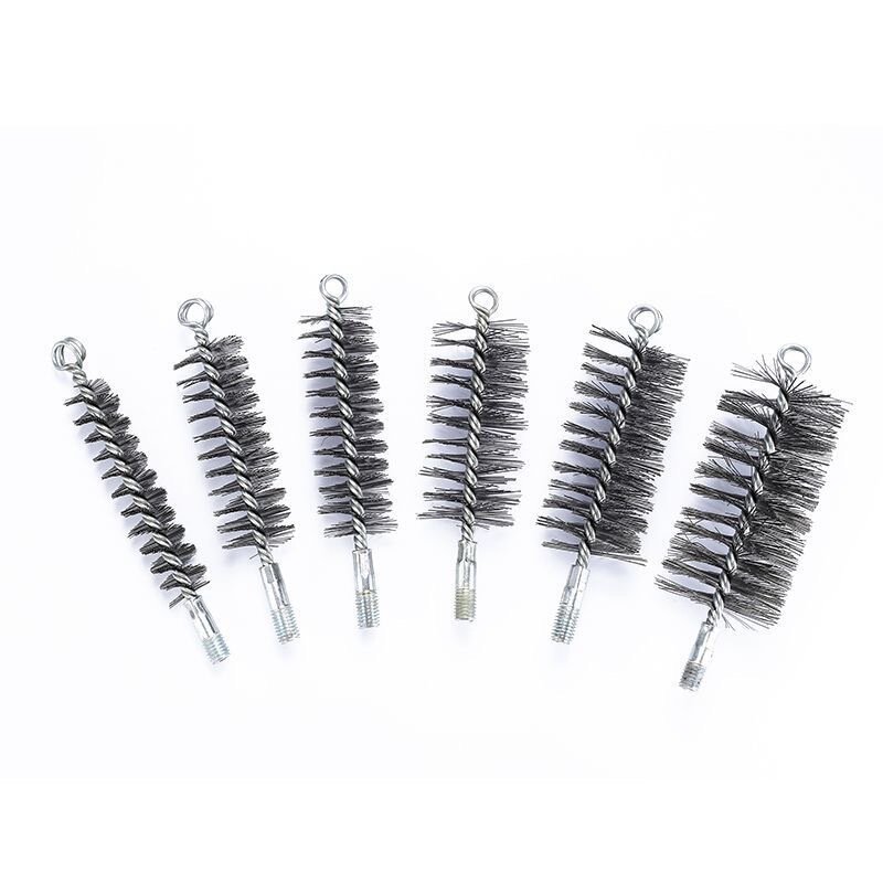 Cross-Border M12 Chimney Pipe Brush Steel Wire Brush Hard Bristle Stove Sweep 0.3 Wire Diameter Powerful Grinding and Polishing Set Cross-Border