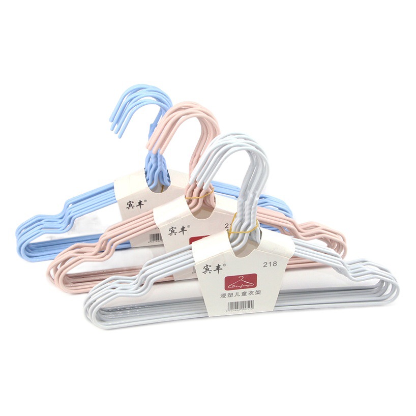 Percha de ropa para niños revestida de plástico percha de ropa de bebé percha pantalones de bebé puesto de rack percha de ropa para niños percha de ropa al por mayor