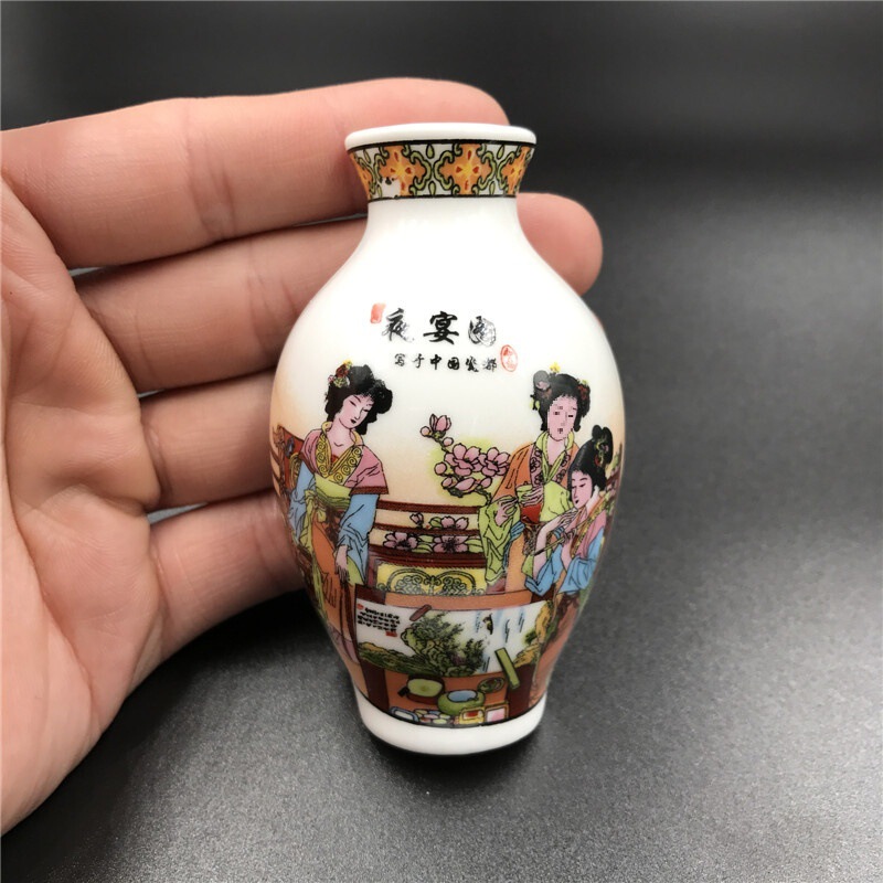 中国風陶磁器青花磁器花瓶冷蔵庫に記念品を貼った家庭装飾品ビジネスは老外ギフト磁石大を送る|undefined