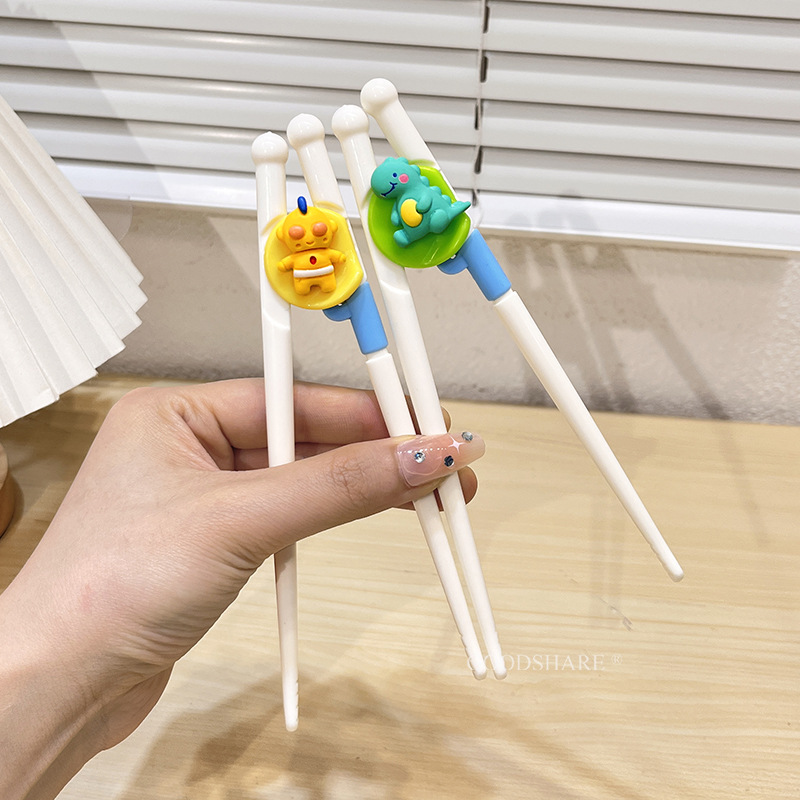 Children's Chopsticks Tiger Mouth Training Chopsticks Cute Cartoon 2-3-6 Years Old Baby Special Auxiliary Practice Tableware 618 Promotion