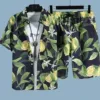 Green set, shirt, shorts