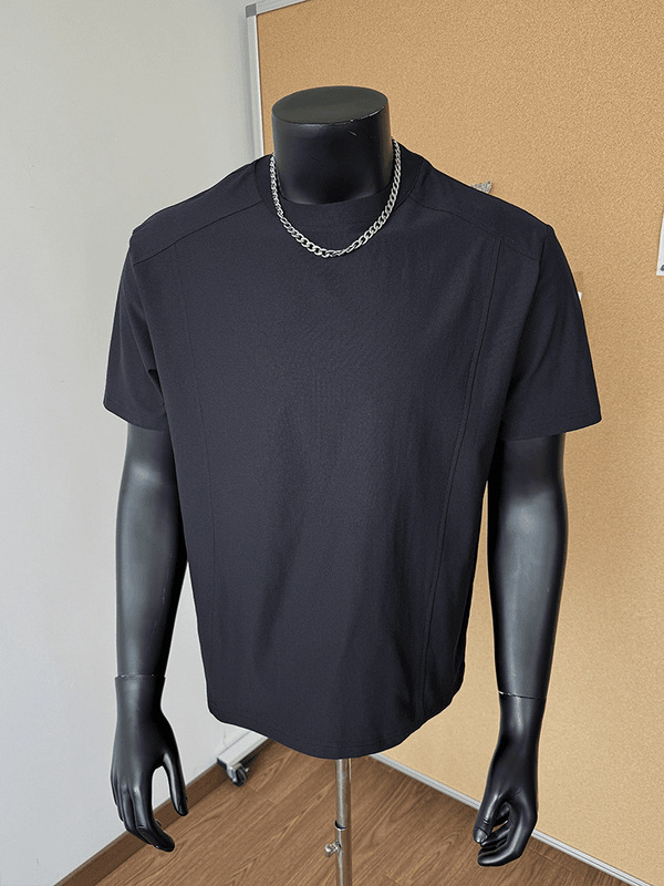 アメリカンデコンストラクト速乾半袖メンズ夏薄氷シルクショルダーTシャツスポーツフィットネスボクシー半袖|undefined