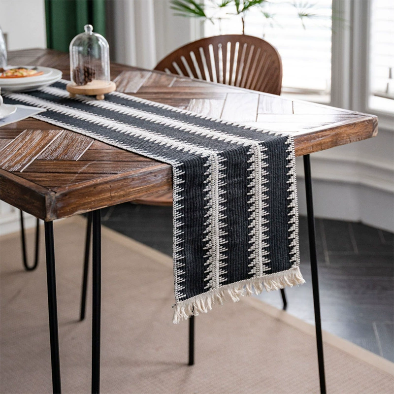 Woven rectangular decorations, wholesale, cotton and linen, American style, french style