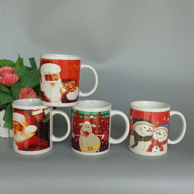 12OZ flor asada taza de cerámica recta taza de cerámica taza de agua creativa taza de leche taza de café al por mayor