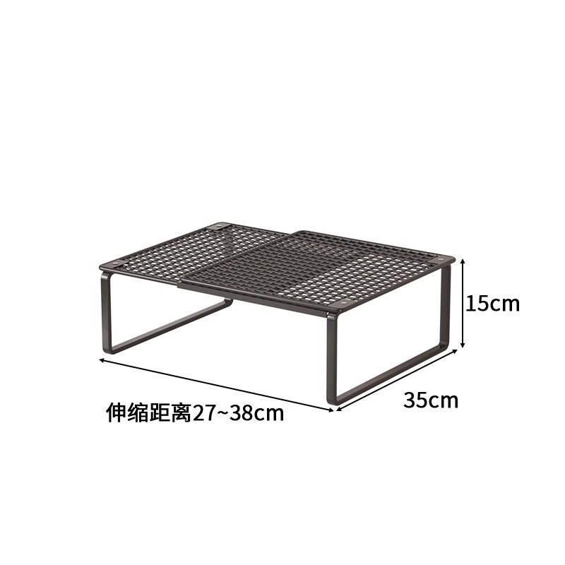 ☆★블랙 [확장형] 길이 27-38CM 폭 35CM 높이 15CM 단층☆★
