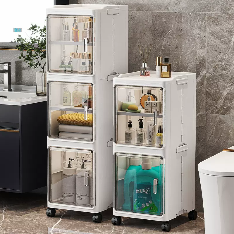 卫生间置物架厕所浴室窄缝储物柜多层缝隙架子马桶窄边夹缝收纳柜