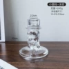 Glass candlestick-ice line