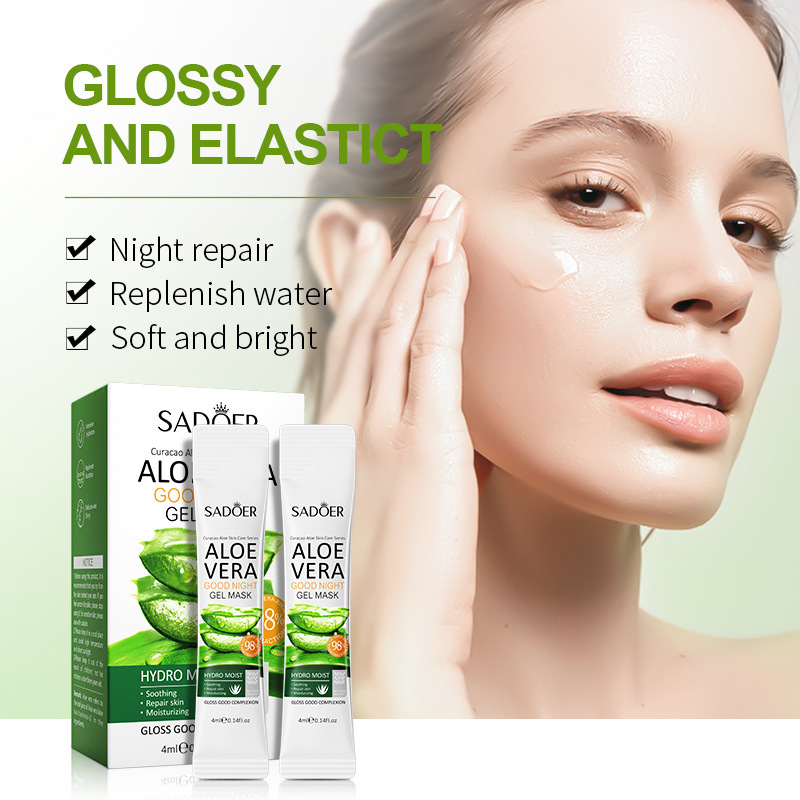 Inglés completo SADOER aloe vitamina C nicotinamida buena noche película congelada máscara para dormir comercio exterior transfronterizo al por mayor