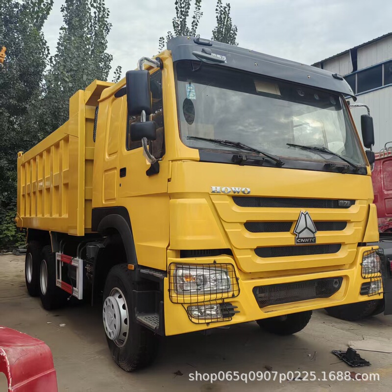 Cross-Border Export of Howo 6X4 Rear-Dump Self-Unloading Truck with Large Pump Engine, New Model, Standard 371 Horsepower, 10 Wheels