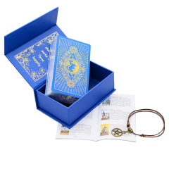 New style Wate blue Tarot cards, colored print Tarot cards, plastic PVC waterproof Tarot cards, instruction manual, board game