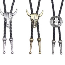 时尚复古个性牛头毛衣链 创意百搭休闲项链 男女通用项链