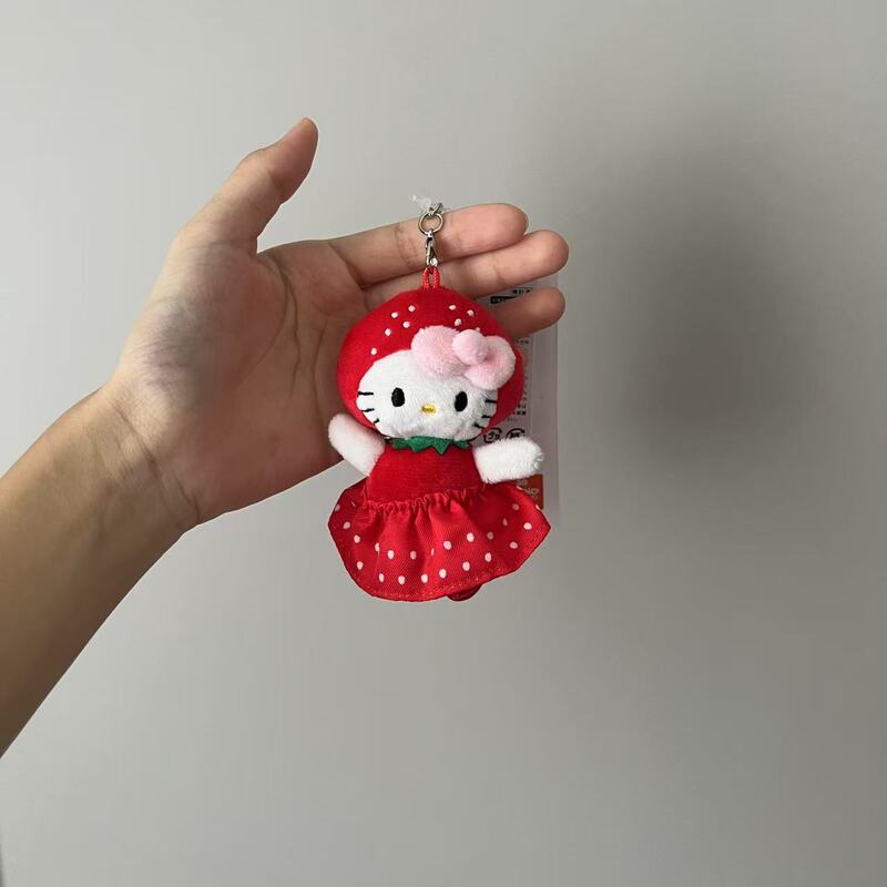 薄荷曼波中古可爱公仔挂件侧坐凯蒂猫钥匙扣包挂饰毛绒|undefined