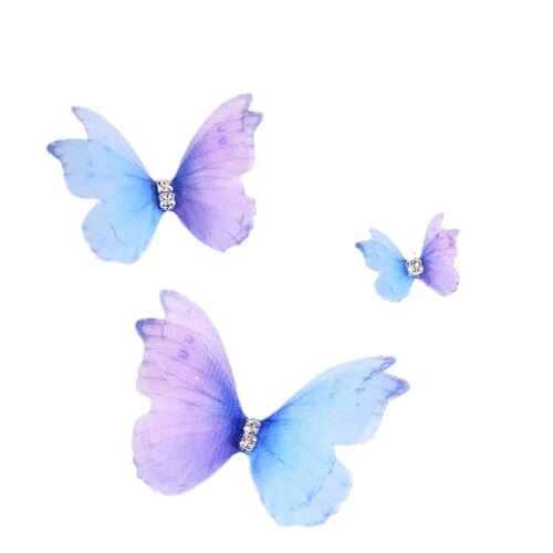 Layered 2-5cm 3D Butterfly DIY Face Makeup Nail Art Decorative Accessories Gift Decoration Material