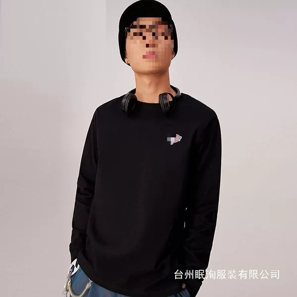 Classic three-color logo, loose-fitting, solid-color, casual, and comfortable American-style top for autumn. DK010983, black, available for wholesale