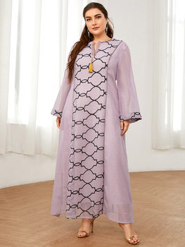 2022 Muslim clothes Europe and America plus size dress women's factory wholesale supply Middle East Arab foreign trade cross-border