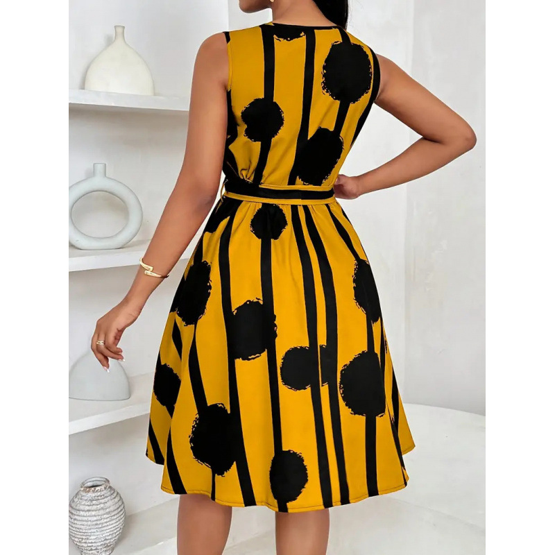 Summer long fashionable dress sleevless
