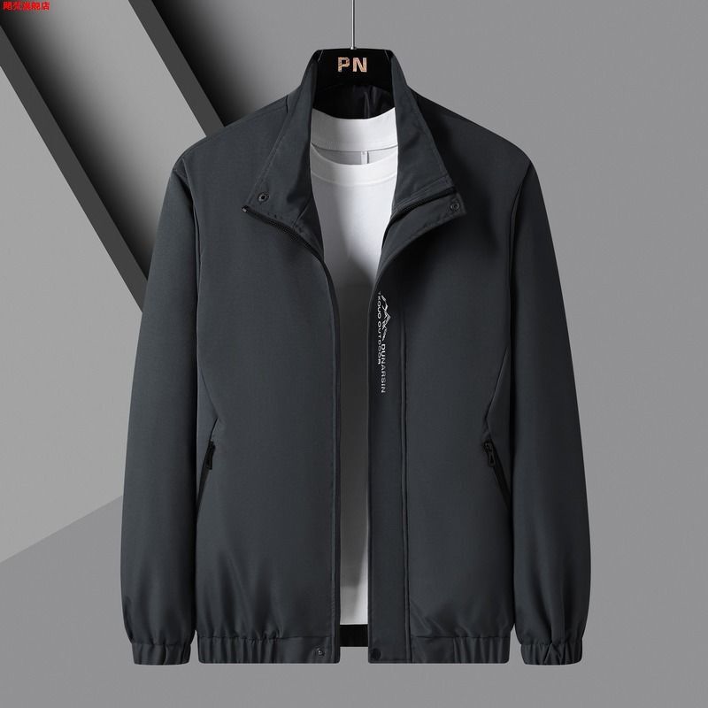 New Spring and Autumn Men's Jacket Korean Fashionable Dad's Business Casual Fashion Thin Jacket Autumn Men's Jacket