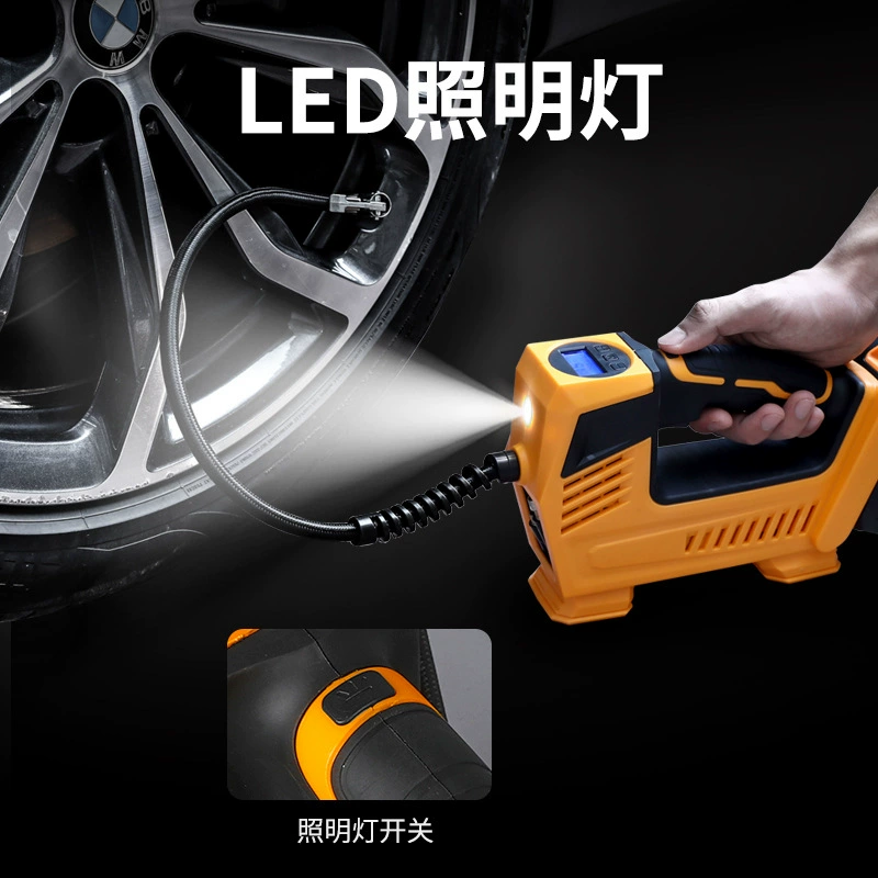 Производитель электрический портативный воздушный насос беспроводной интеллектуальный надувной насос для наружного многоцелевого использования с цифровым дисплеем воздушный насос оптовая продажа