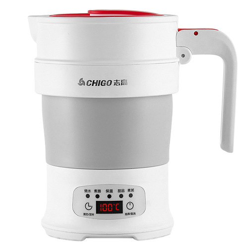 Chigo foldable kettle for business trips portable kettle stainless steel mini small hot water cup electric kettle