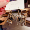 South Korean fashionable goods, three dimensional jewelry, universal retro earrings