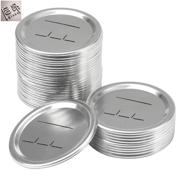 Cross-border supply label 70mm split cover trademark log Mason can tinplate date cover seal Image