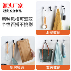 304不鏽鋼掛勾透明吸盤衣帽掛鈎衛生間免打孔無痕貼門後掛衣鈎